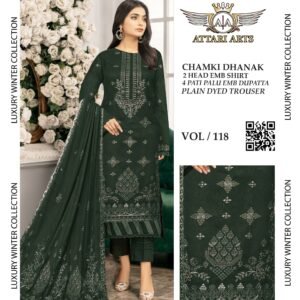 Viscose Printed Unstitched 3 Piece Suit for Women | VOL-118