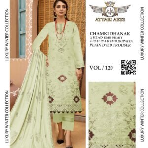 Viscose Printed Unstitched 3 Piece Suit for Women VOL/120