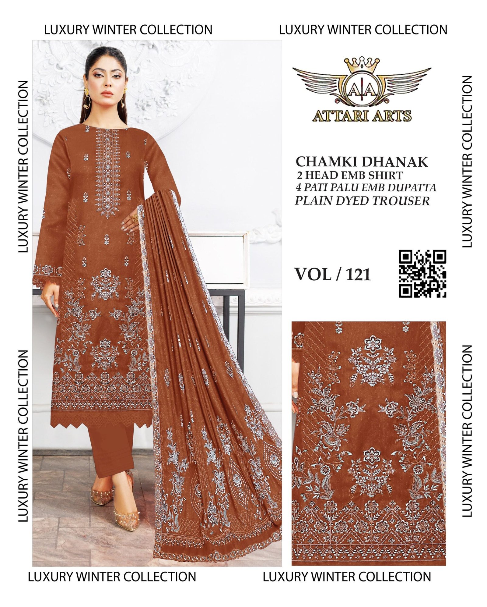 Chamki Dhanak Luxury Winter Collection 2025 | VOL-121 - Image 4
