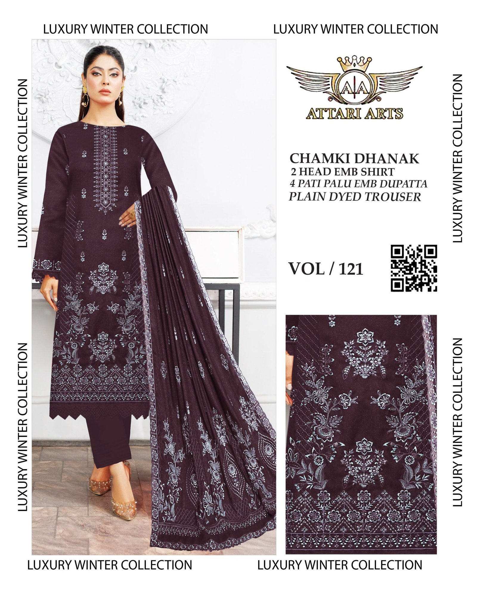 Chamki Dhanak Luxury Winter Collection 2025 | VOL-121 - Image 3