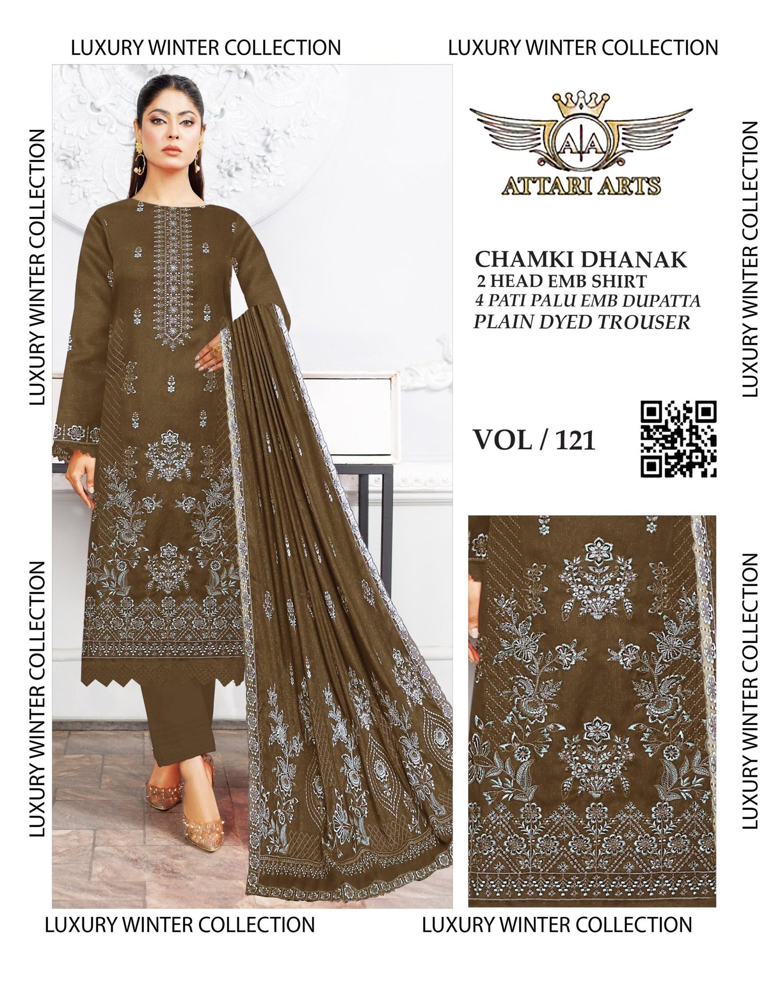 Chamki Dhanak Luxury Winter Collection 2025 | VOL-121 - Image 2