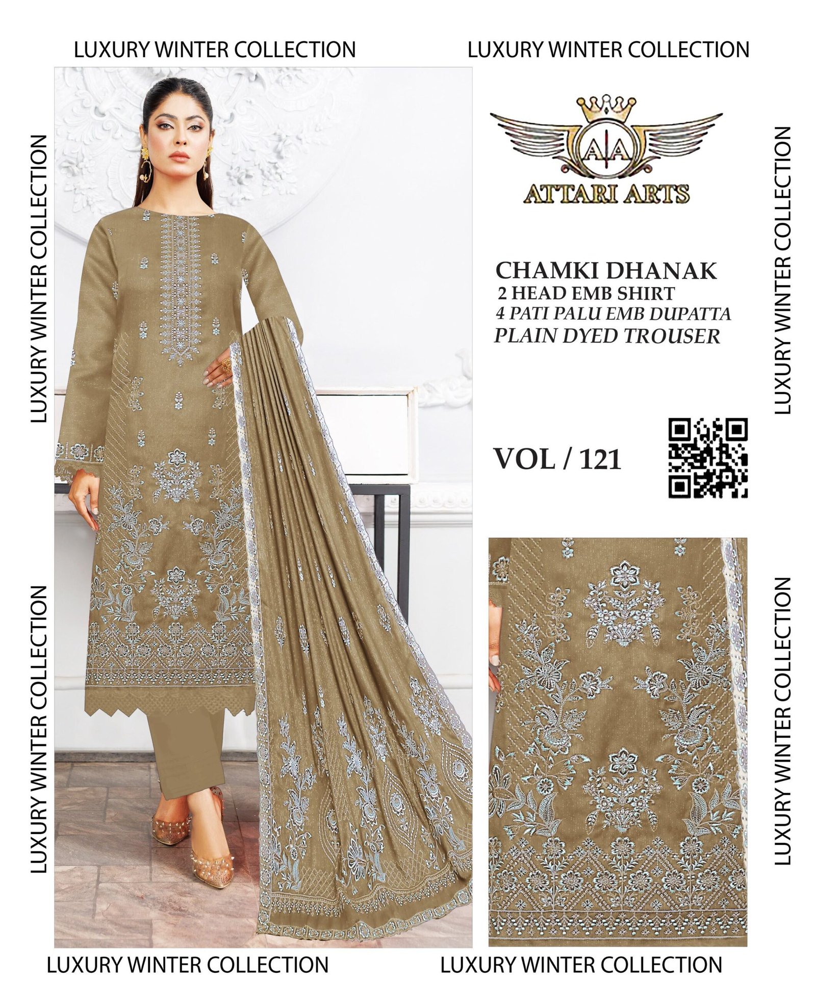 Chamki Dhanak Luxury Winter Collection 2025 | VOL-121 - Image 5