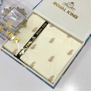 Soft Embroidery Boski Elegant Wash n Wear Fabric