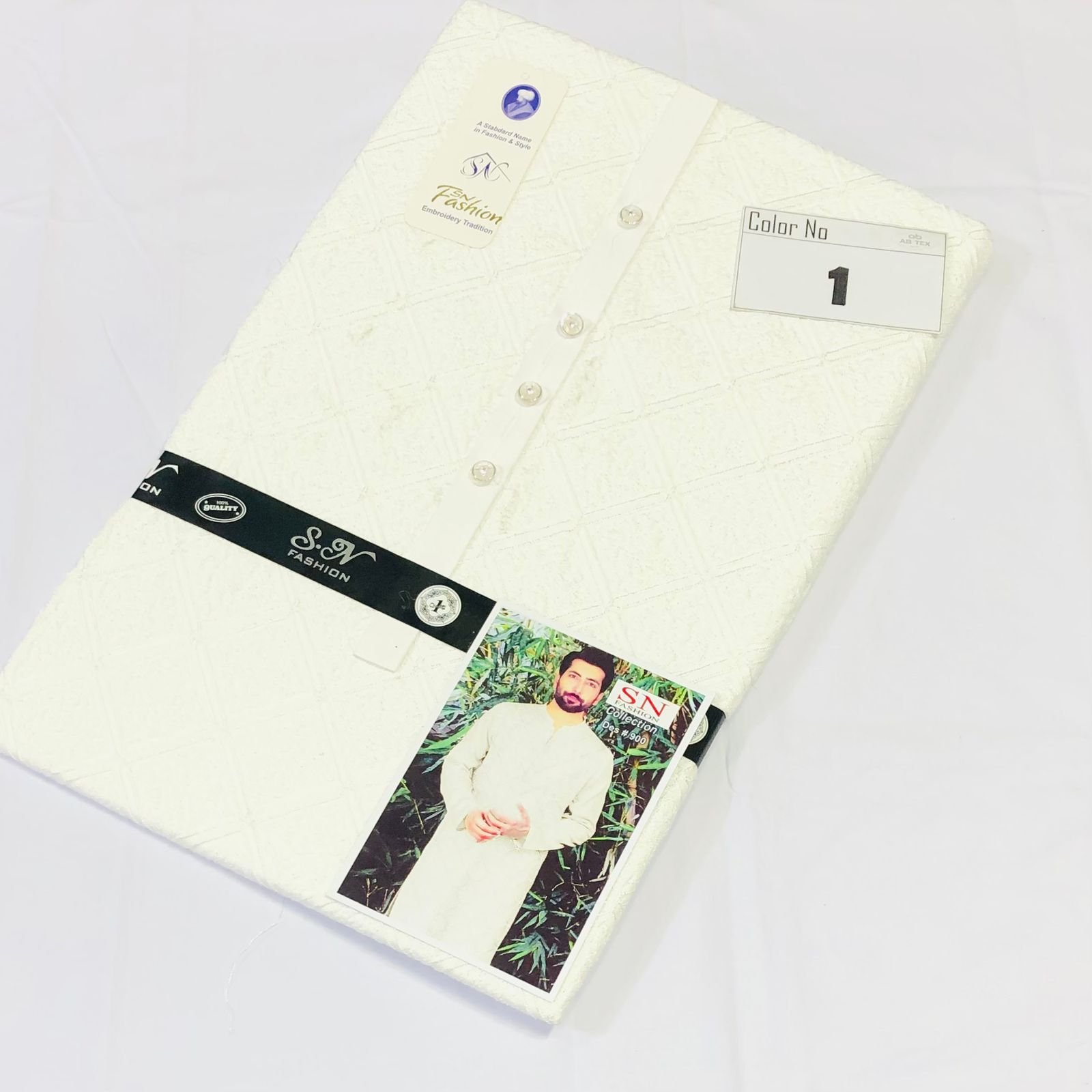 All Season Embroidered Fabric with Stylish Design - Image 6