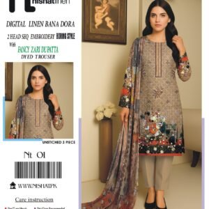 Bana Dora Linen Stylish 3-Piece Suit