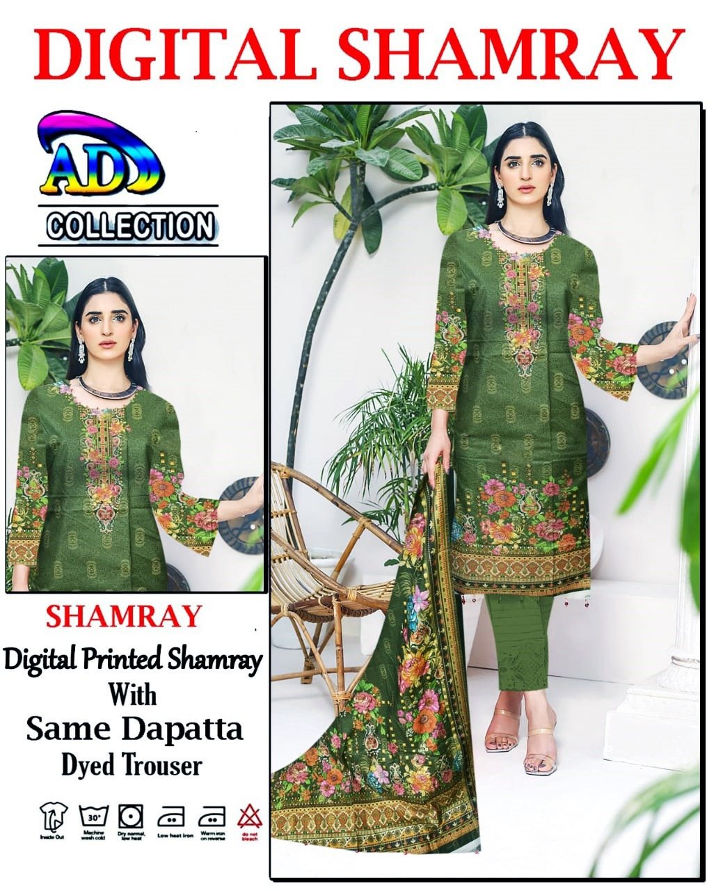 Shamray Linen 3-Piece Digital Print Winter Collection - Image 4