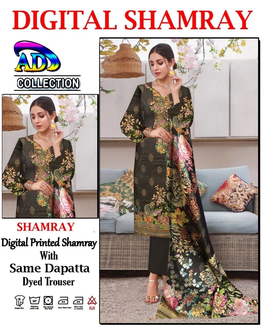 Shamray Linen 3-Piece Digital Print Winter Collection - Image 10