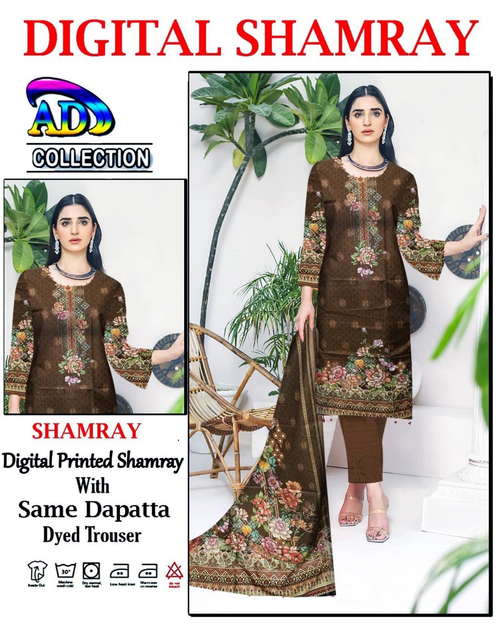 Shamray Linen 3-Piece Digital Print Winter Collection - Image 8