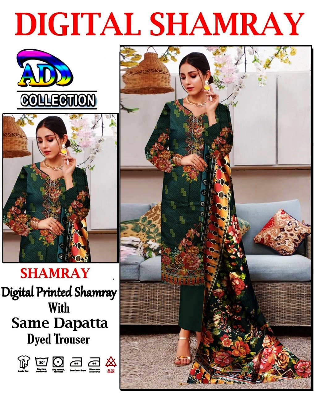 Shamray Linen 3-Piece Digital Print Winter Collection - Image 7