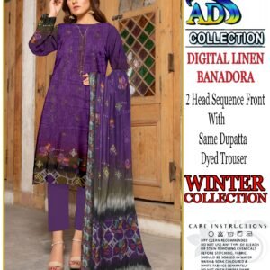3 piece Digital Linen Winter Suit