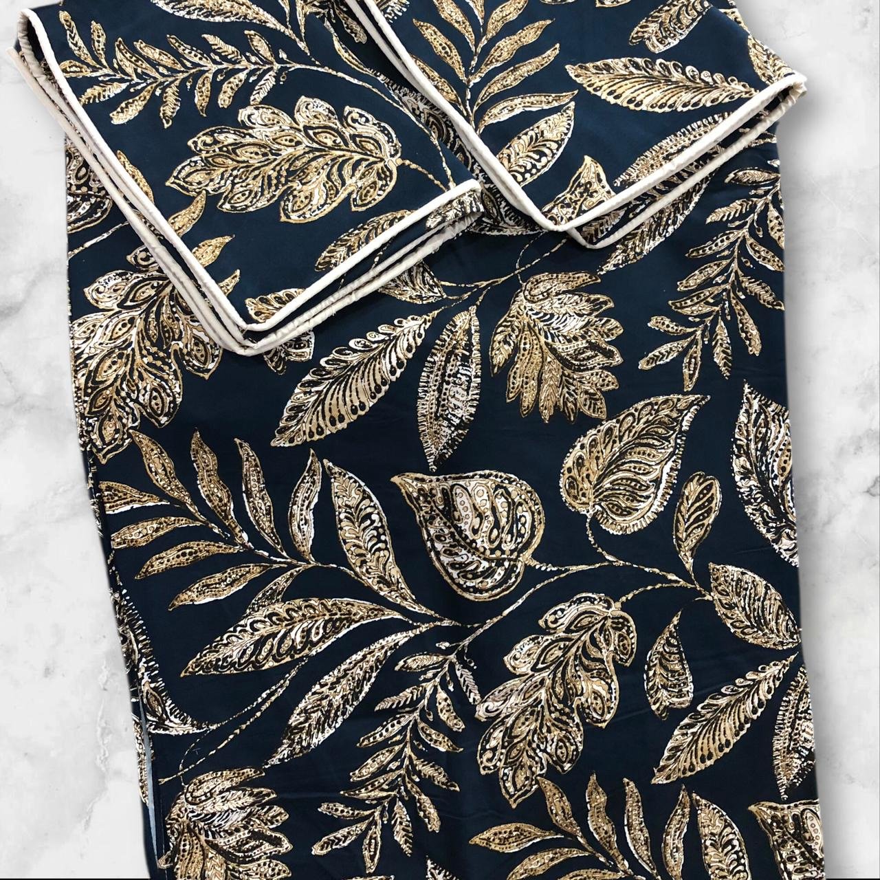 Premium Diamond Cotton Satin Queen Size Bed Sheets Set Pakistan - Image 2