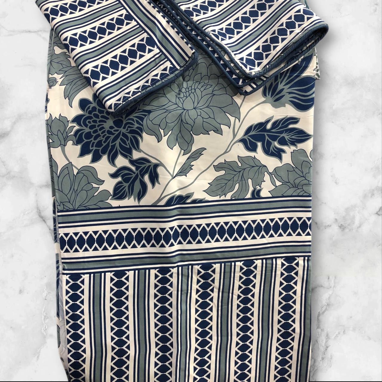 Premium Diamond Cotton Satin Queen Size Bed Sheets Set Pakistan - Image 8