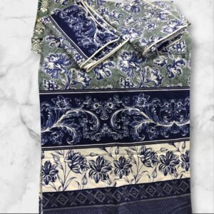 Luxury Diamond Cotton Satin King Size Bed Sheet Set Premium Bedding Collection