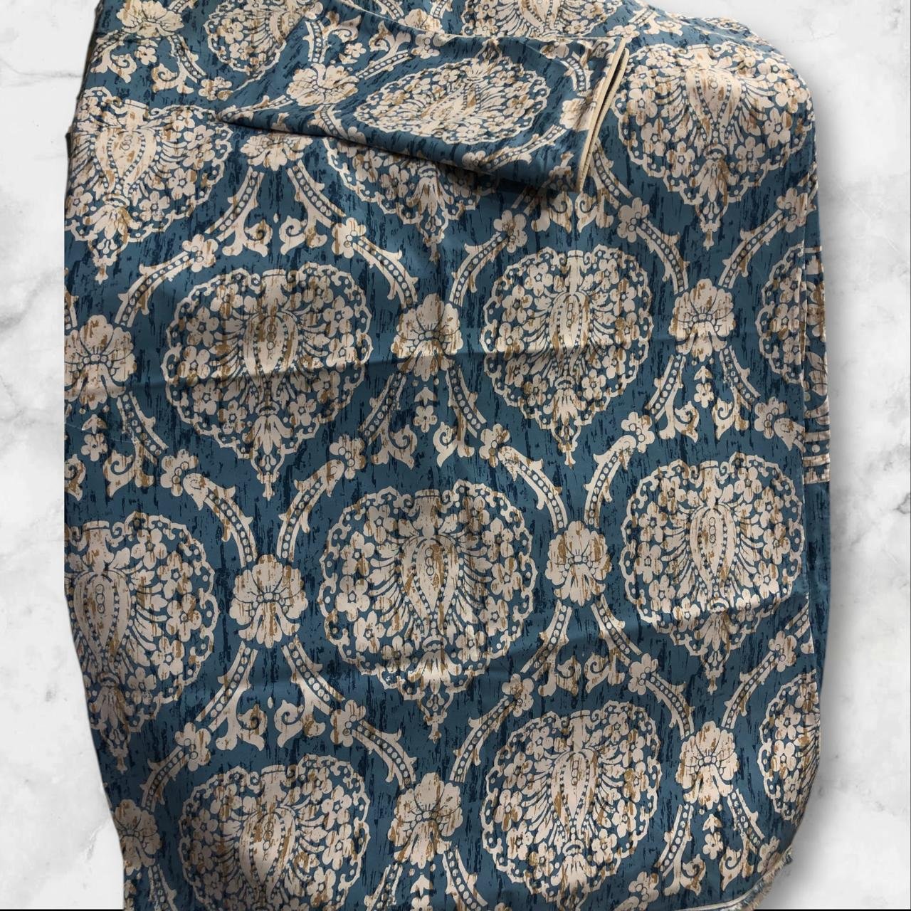 Pair of 2 Single Bed Sheets Diamond Cotton Fabric - Image 3