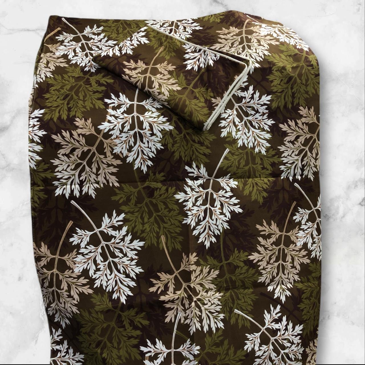 Pair of 2 Single Bed Sheets Diamond Cotton Fabric - Image 6