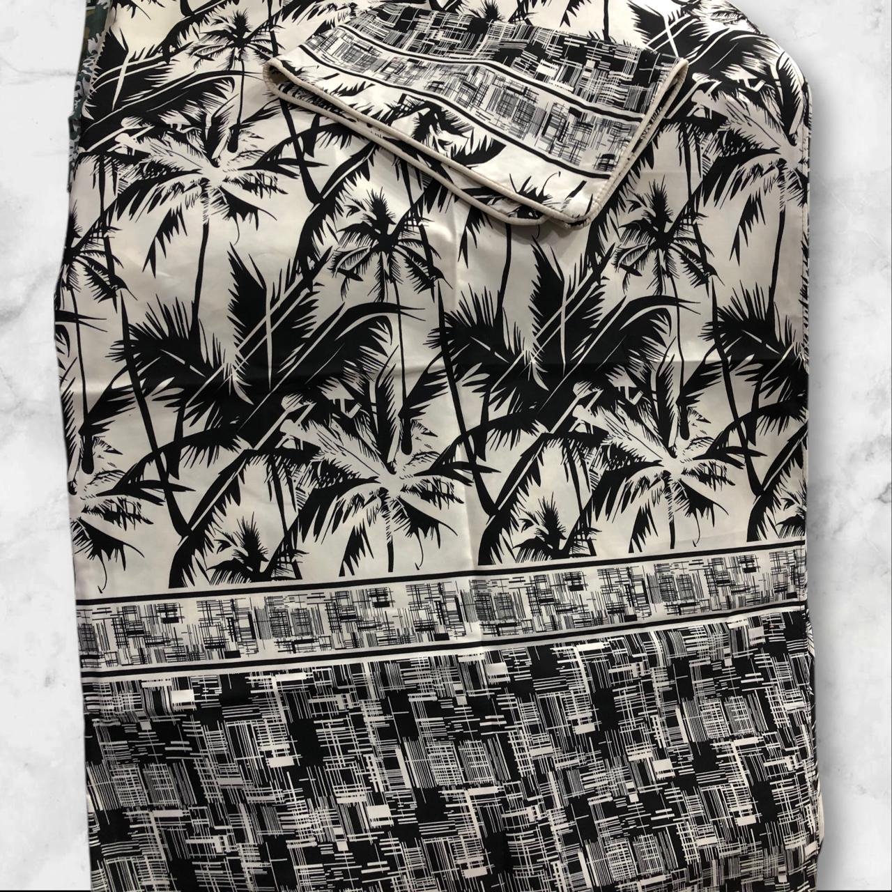 Pair of 2 Single Bed Sheets Diamond Cotton Fabric - Image 7