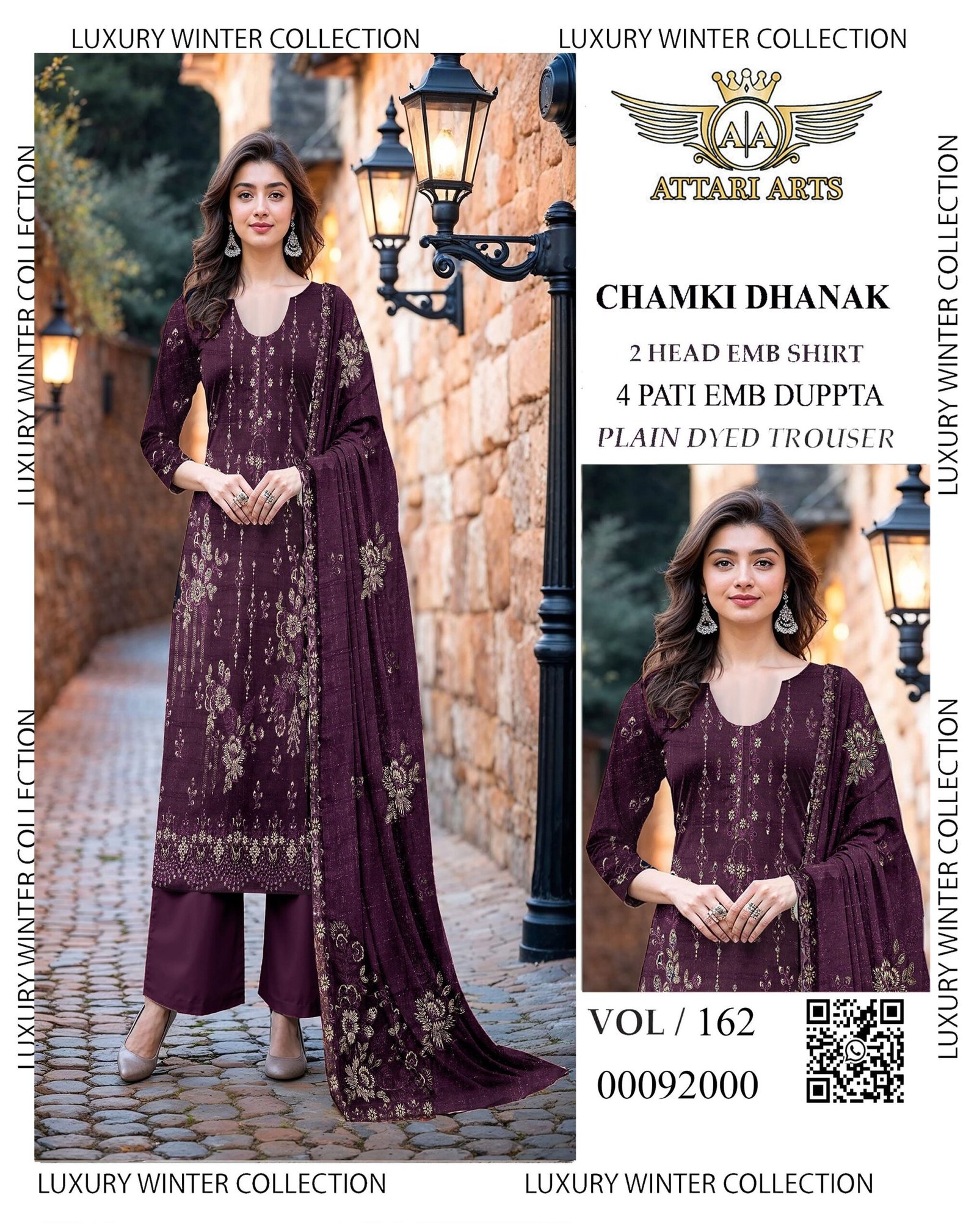Embroidered Edition Chamki Dhanak Glam Look | VOL-162 - Image 5