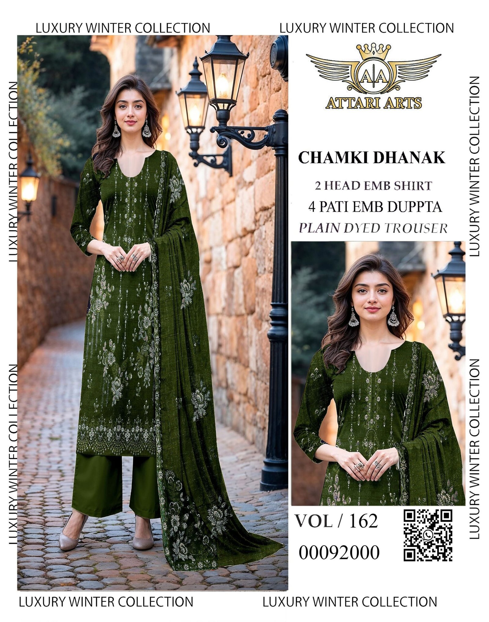 Embroidered Edition Chamki Dhanak Glam Look | VOL-162 - Image 4
