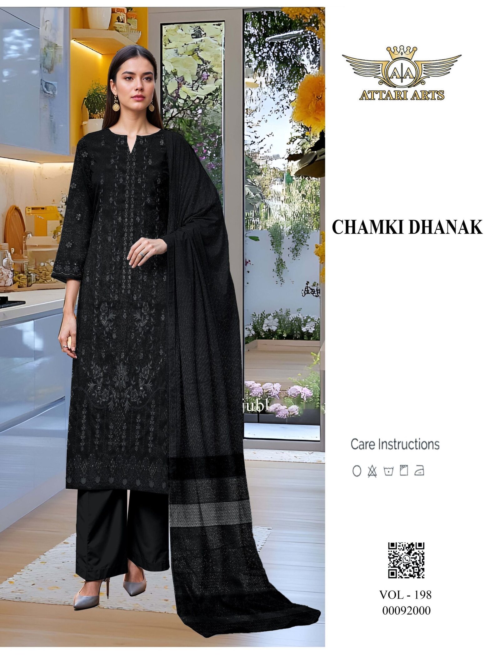 Premium Winter Wear Chamki Dhanak Embroidered | VOL-189 - Image 4
