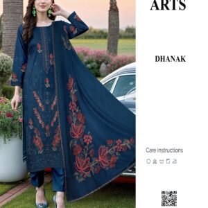 Premium Chamki Dhanak Fabric with Fine Embroidery | VOL-191
