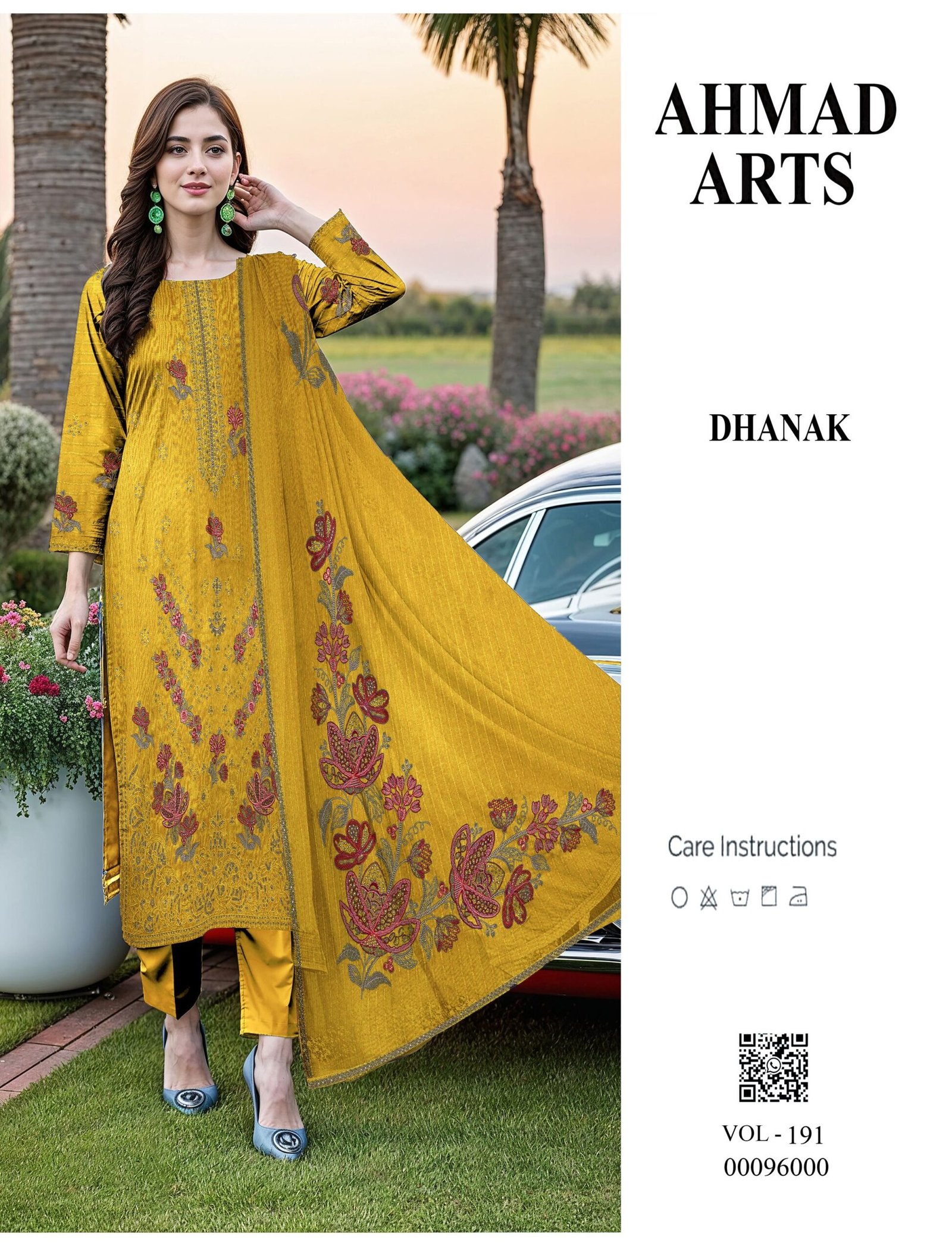 Premium Chamki Dhanak Fabric with Fine Embroidery | VOL-191 - Image 4