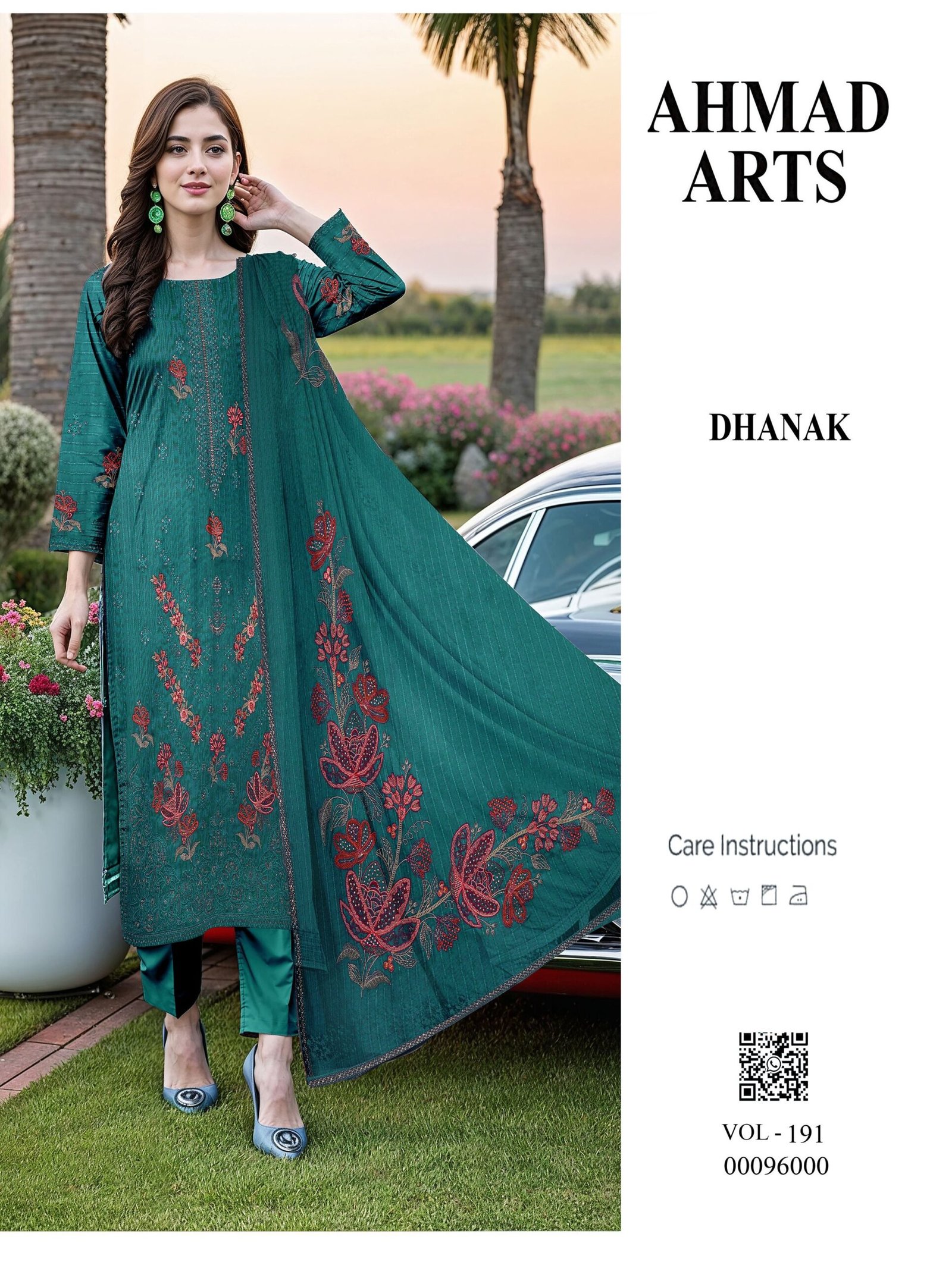 Premium Chamki Dhanak Fabric with Fine Embroidery | VOL-191 - Image 5