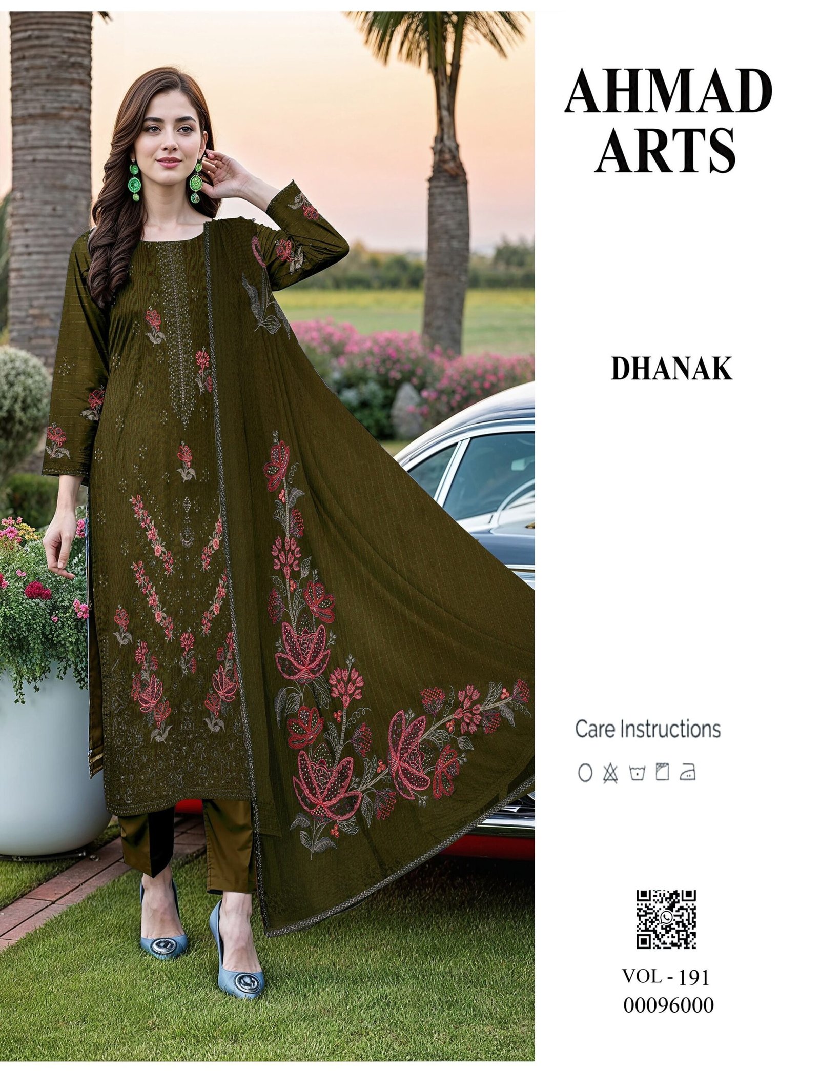 Premium Chamki Dhanak Fabric with Fine Embroidery | VOL-191 - Image 6