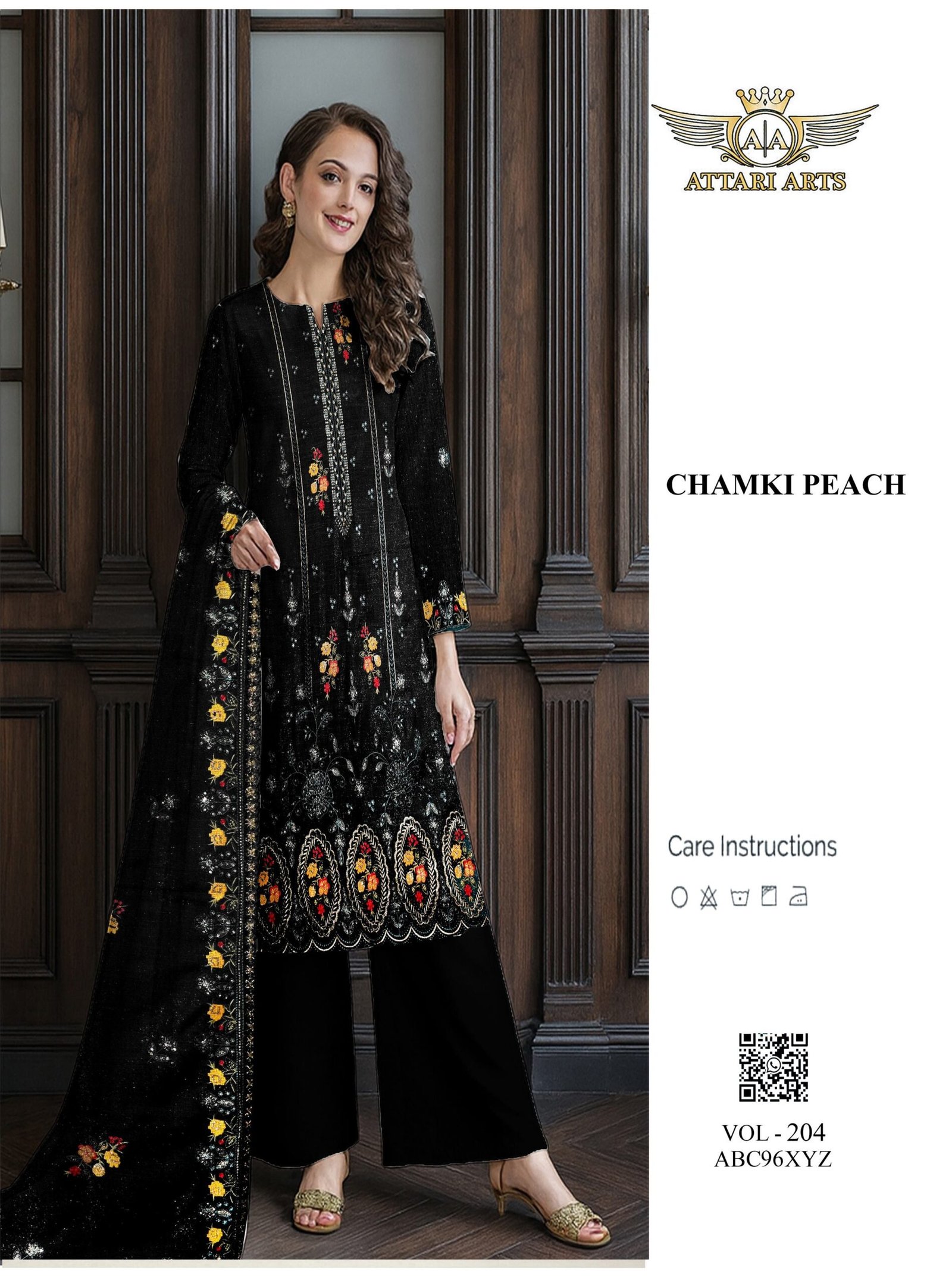 Luxury Chamki Dhanak Embroidery Collection | VOL-204 - Image 4