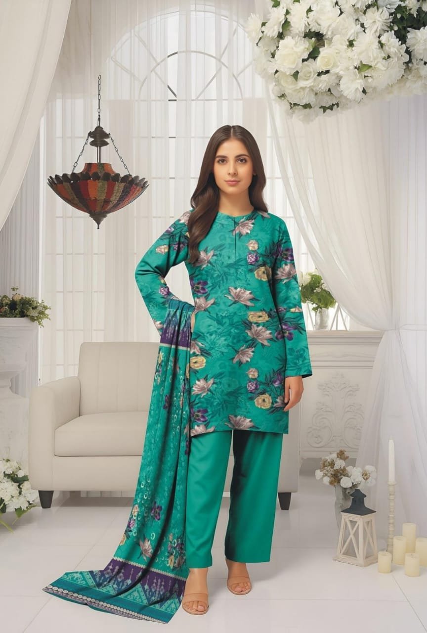 Bana Doria 3PC Printed Linen - Image 8