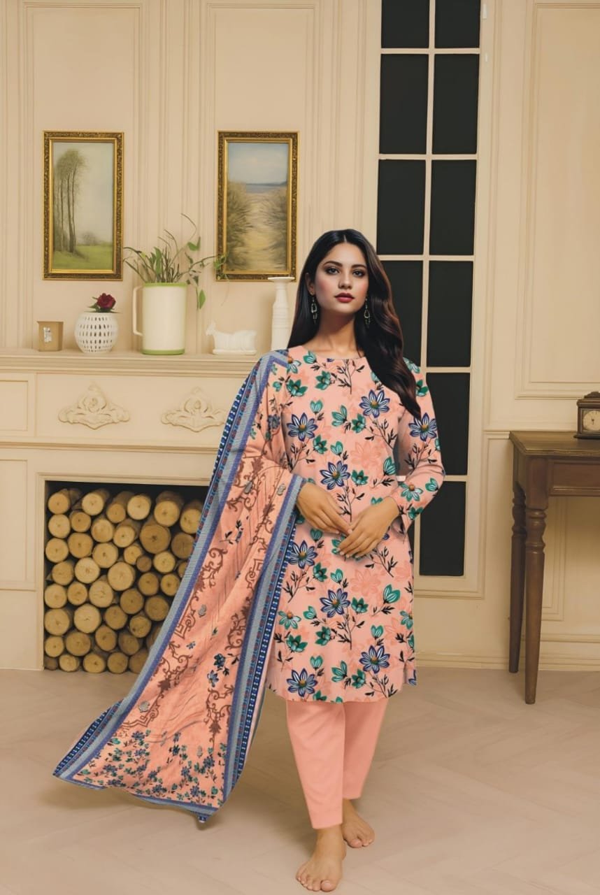 Bana Doria 3PC Printed Linen - Image 9