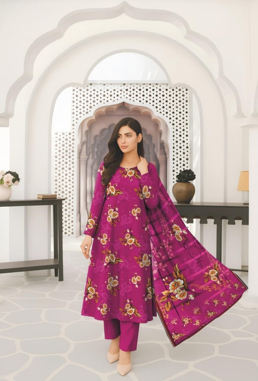 Bana Doria 3PC Printed Linen - Image 6