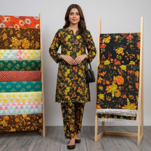 Lawn All Over Print 2 Piece Suit for Women