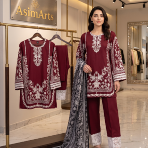 digital printed lawn suit, lawn 3 piece suit, tulip trouser suit, printed lawn dress, stitched lawn suit, summer lawn outfit, lawn suit pakistan, digital lawn collection