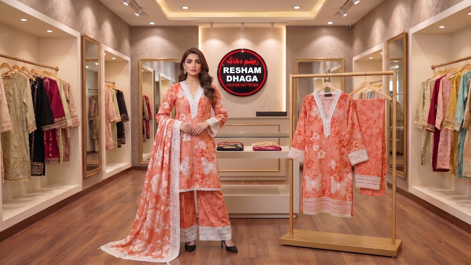 stitched lawn 3 piece, Pakistani summer lawn suit, women embroidered lawn dress, ready to wear lawn outfit, seasonal lawn collection, elegant summer 3pc suit, ladies casual lawn set, breathable lawn stitched wear, Pakistan fashion lawn apparel, wholesale in Pakistan lawn
