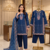 chicken kari lawn suit, lawn 3 piece suit, embroidered lawn suit, gala daman suit, monal dupatta suit, cotton trouser lawn set, summer lawn collection