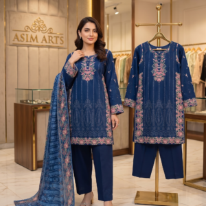 chicken kari lawn suit, lawn 3 piece suit, embroidered lawn suit, gala daman suit, monal dupatta suit, cotton trouser lawn set, summer lawn collection
