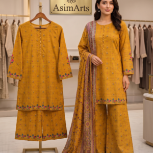 bindi lawn kurti set, lawn 3 piece kurti, palazzo kurti set, summer lawn outfit, stitched lawn suit, lawn kurti with dupatta, women summer dress pakistan, casual lawn set